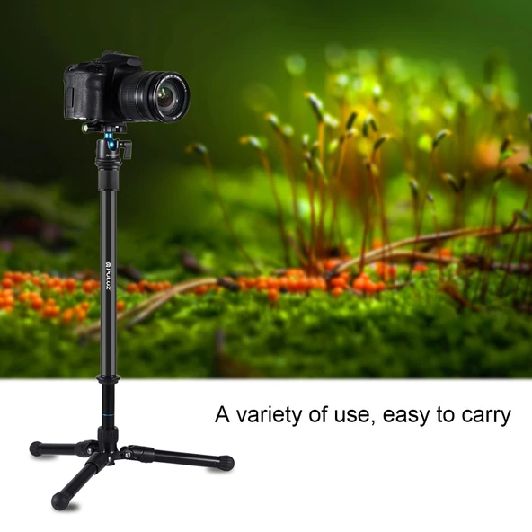 PULUZ Teleskopik Uzatmalı Merkezi Şaft Çubuğu Monopod Tutucu 33-60cm Siyah - 4