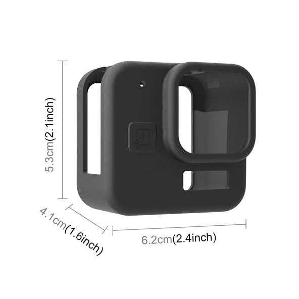GoPro Hero11 Black Mini Uyumlu Siyah Silikon Koruyucu Kılıf - 2