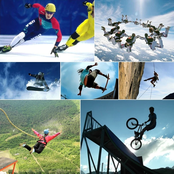 GoPro HERO8 Black Uyumlu Siyah Silikon Koruyucu Kılıf ve Bileklik - 6