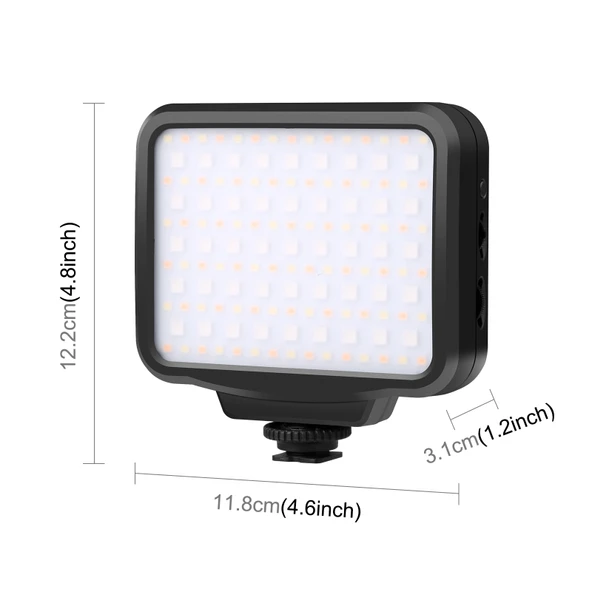 PULUZ Cep Tipi 135 LED RGB Tam Renkli Güzellik Dolgu Işığı Taşınabilir Kamera Üstü Fotoğraf LED Işığı - 2