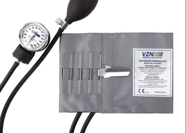 VZN Mekanik Aneroid Tansiyon Aleti - Kancalı Manşet - Steteskoplu - Hassas Ölçüm - 6