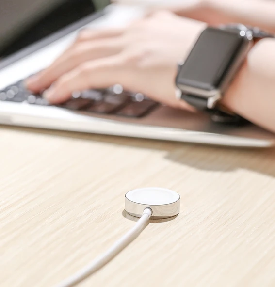 JOYROOM S IW001 Ben Serisi 1.2m 2.5W Taşınabilir Manyetik Şarj Kablosu Apple Watch Beyaz - 11