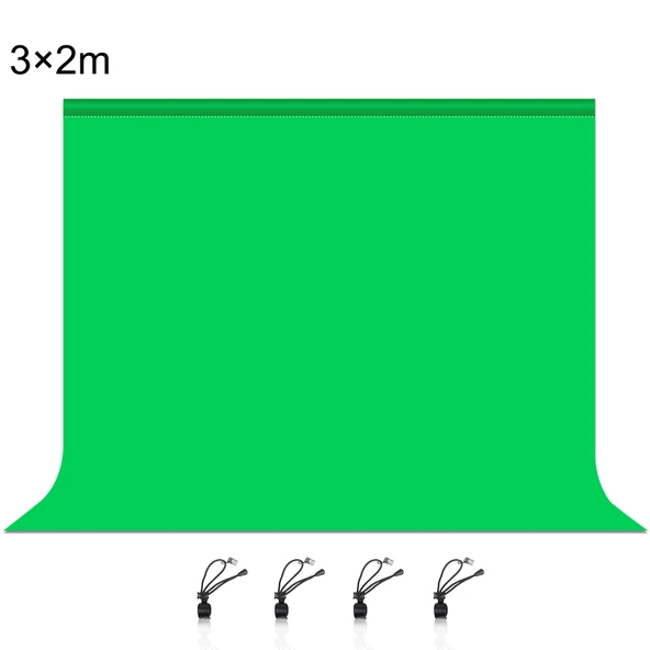 PULUZ 3m x 2m Fotoğraf Stüdyosu Arka Plan Kumaşı Yeşil