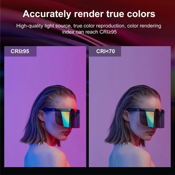 PULUZ Cep Tipi 135 LED RGB Tam Renkli Güzellik Dolgu Işığı Taşınabilir Kamera Üstü Fotoğraf LED Işığı - 7
