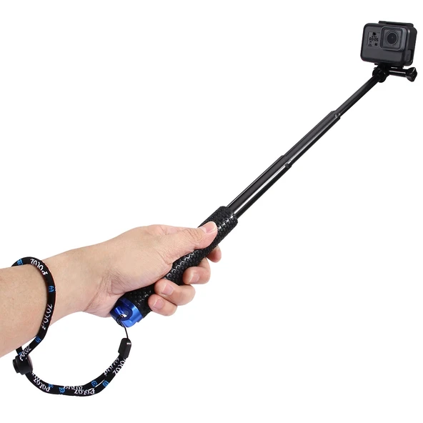 PULUZ Taşınabilir Uzatılabilir Monopod Çubuk GoPro Insta360 DJI ve Diğer Aksiyon Kameraları İçin 19-49cm - 3