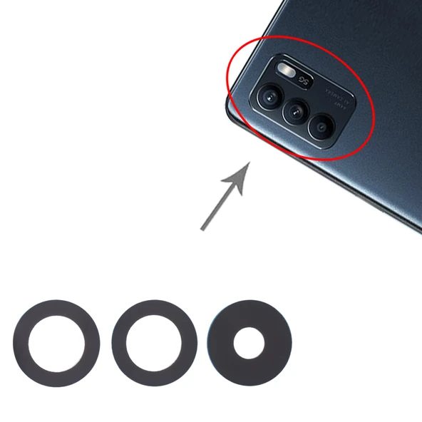 OPPO Reno6 4G 5G Z Arka Kamera Lens Seti 10lu - 4