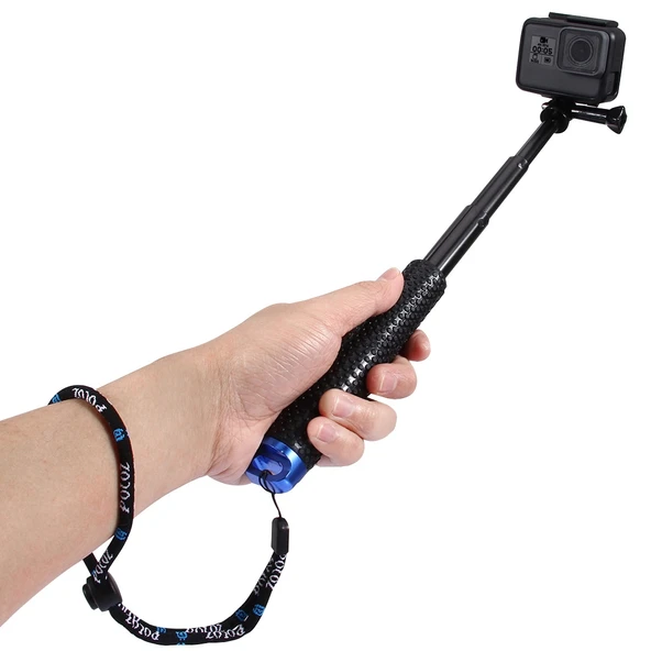 PULUZ Taşınabilir Uzatılabilir Monopod Çubuk GoPro Insta360 DJI ve Diğer Aksiyon Kameraları İçin 19-49cm - 2