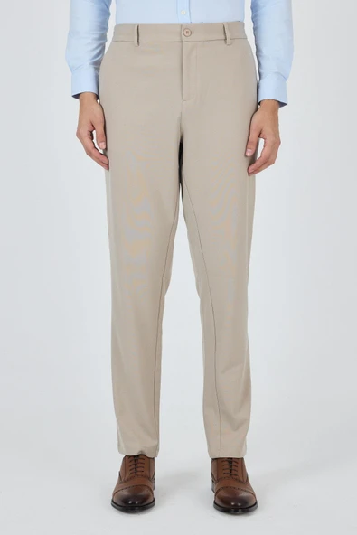 Bej Esnek Yandan Cepli Casual Standart Fit Jogger Pantolon 1003250119 ürün görseli