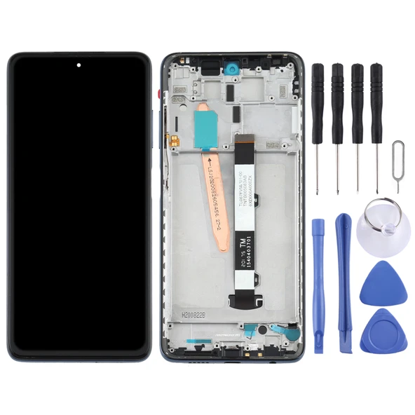 Xiaomi Poco X3 NFC Poco X3 Siyah Çerçeveli Orijinal LCD Ekran Dokunmatik Panel - 2
