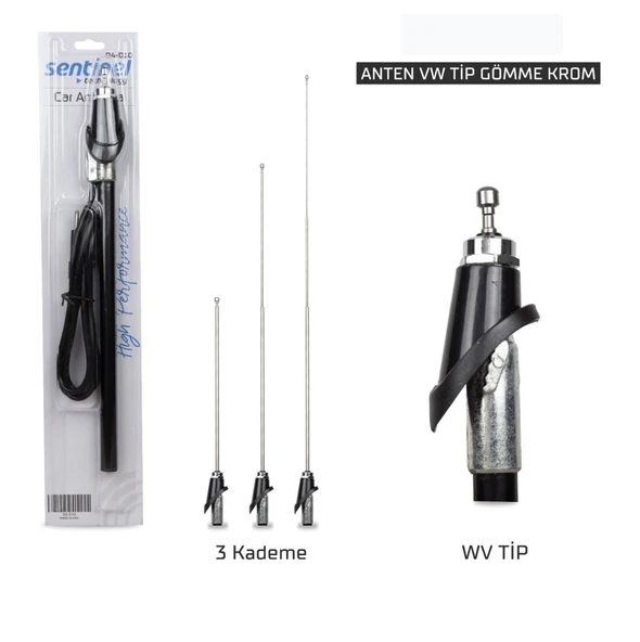 Sentinel Anten Gömme Volkswagen Tip Nikel Vakum