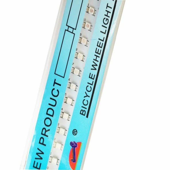 Bisiklet Jant Işığı 32 LEDli Tek Renkli Tekerlek Işığı - 7