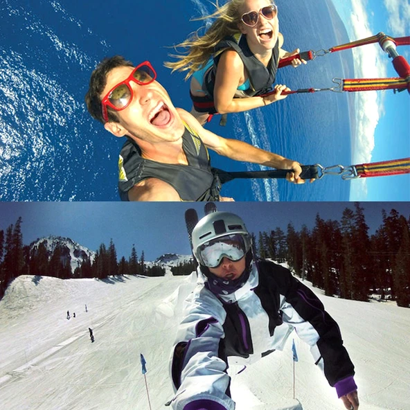 PULUZ Taşınabilir Uzatılabilir Monopod Çubuk GoPro Insta360 DJI ve Diğer Aksiyon Kameraları İçin 19-49cm - 9