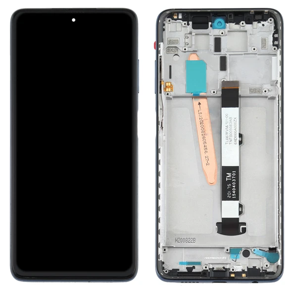 Xiaomi Poco X3 NFC Poco X3 Siyah Çerçeveli Orijinal LCD Ekran Dokunmatik Panel - 3