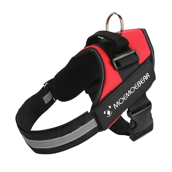 Köpek Göğüs Tasması K9 Anti Sprint Oxford Kumaş Kırmızı Large 23-30kg