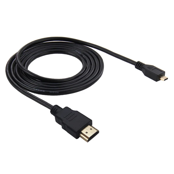 PULUZ 19 Pin HDMI to Micro HDMI Kablosu GoPro Hero Serisi ve Diğer Kameralar 1.5 Metre - 2
