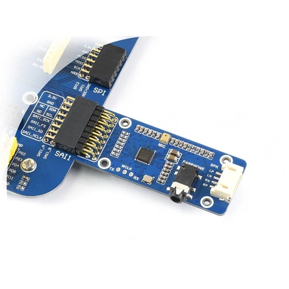 Waveshare WM8960 Stereo CODEC Ses Modülü Oynatma ve Kayıt Özellikli - 5