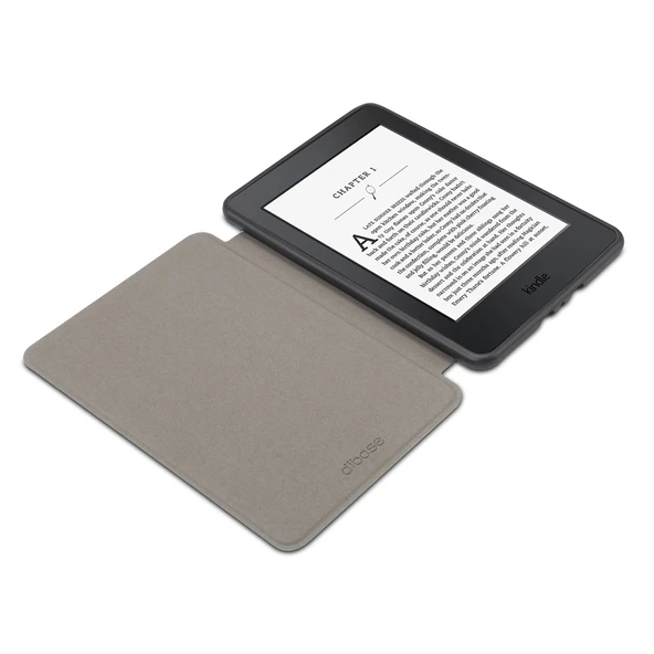 Amazon Kindle Paperwhite 4 2018 Uyumlu Siyah Göz Desenli Yatay Flip PU TPU Deri Kılıf Uyku ve Uyanma Fonksiyonlu - 5