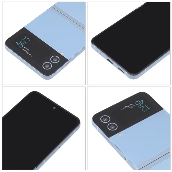 Samsung Galaxy Z Flip4 Mavi Ekran Çalışmayan Sahte Dummy Gösterim Modeli - 4