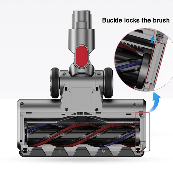 Dyson V7 V8 V10 V11 Uyumlu Halı ve Zemin Fırça Başlığı - 7