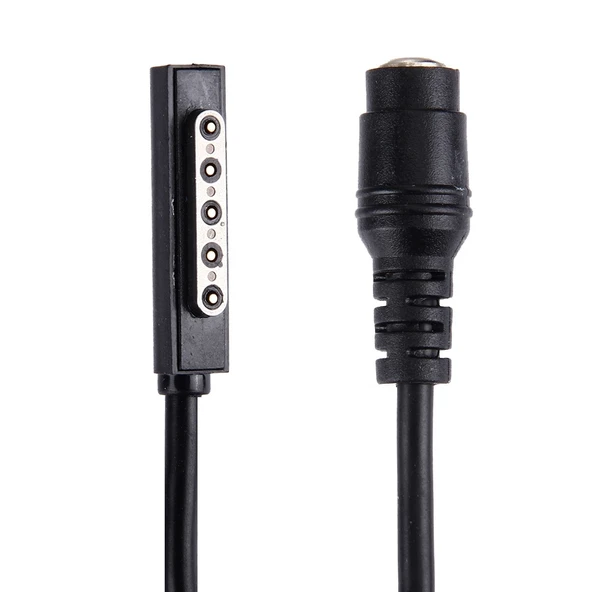 Microsoft Surface RT Pro 1 Pro 2 Manyetik 5 Pinden 5.5x2.5mm Kadın Güç Adaptörü Şarj Kablosu - 2