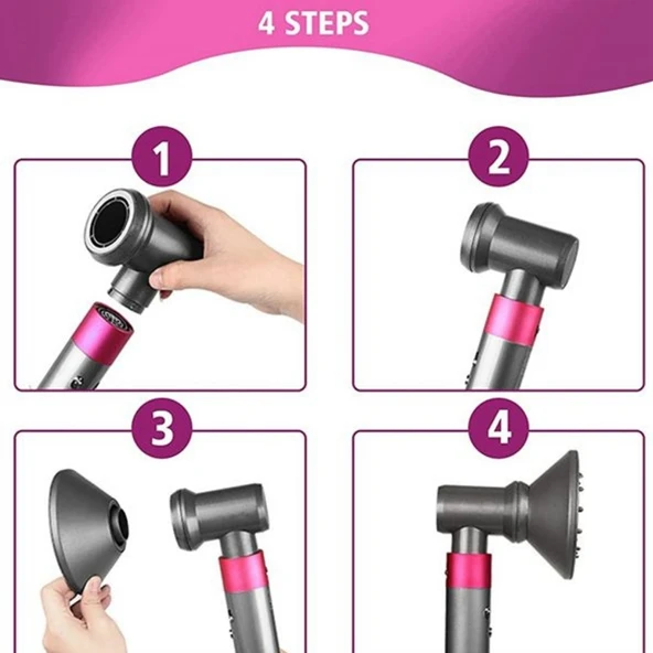 Dyson Airwarp Saç Kurutma Makinesi Difüzör Başlığı Adaptörlü - 5