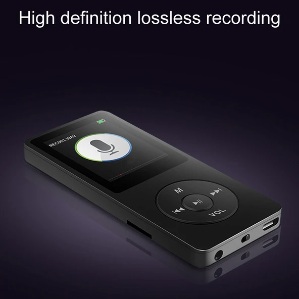 Bluetooth MP3 MP4 Öğrenci Walkman Müzik Çalar 64GB Hafıza Kartlı - 9