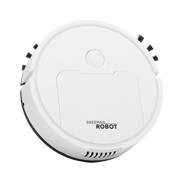 3 in 1 Mini Akıllı Süpürge Robotu Beyaz