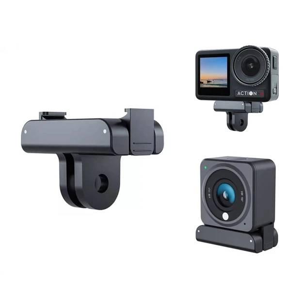 DJI Osmo Action 4 3 2 Manyetik Adaptör Tripod Bağlantısı 14 İnç Diş - 4