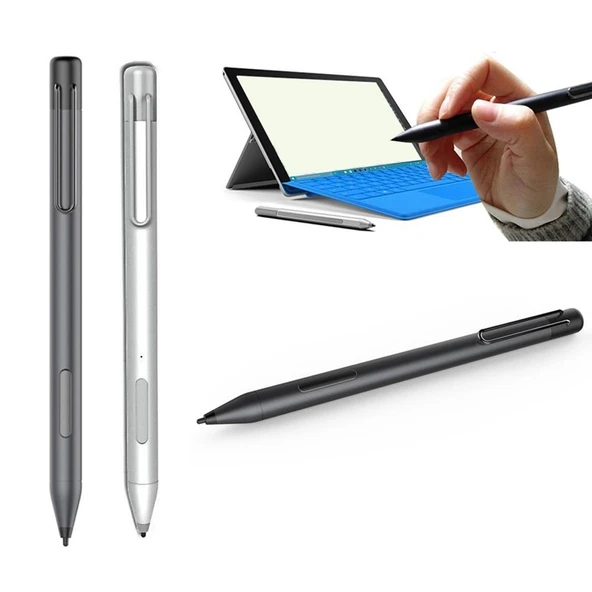Microsoft Surface Serisi Uyumlu Siyah Basınçlı Dokunmatik Kapasitif Kalem - 2