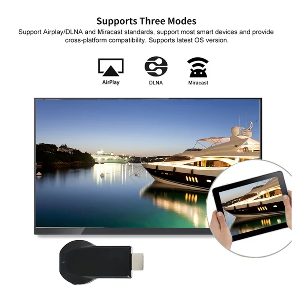 M4 Plus Kablosuz WiFi Ekran Alıcısı Airplay Miracast DLNA 1080P HDMI TV Stick iPhone Samsung ve Android Telefonlar için - 10