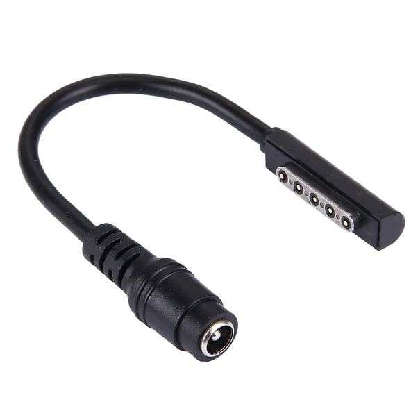 Microsoft Surface RT Pro 1 Pro 2 Manyetik 5 Pinden 5.5x2.5mm Kadın Güç Adaptörü Şarj Kablosu
