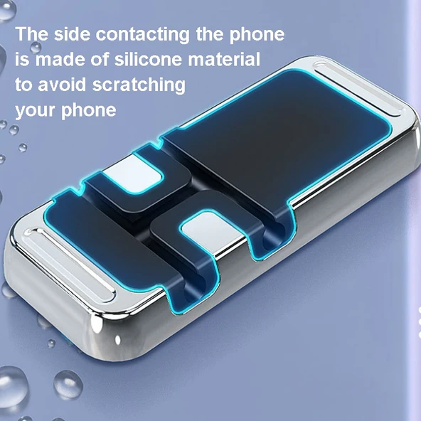 S15 Manyetik Alüminyum Alaşımlı Araç Telefon Tutucu Siyah - 6
