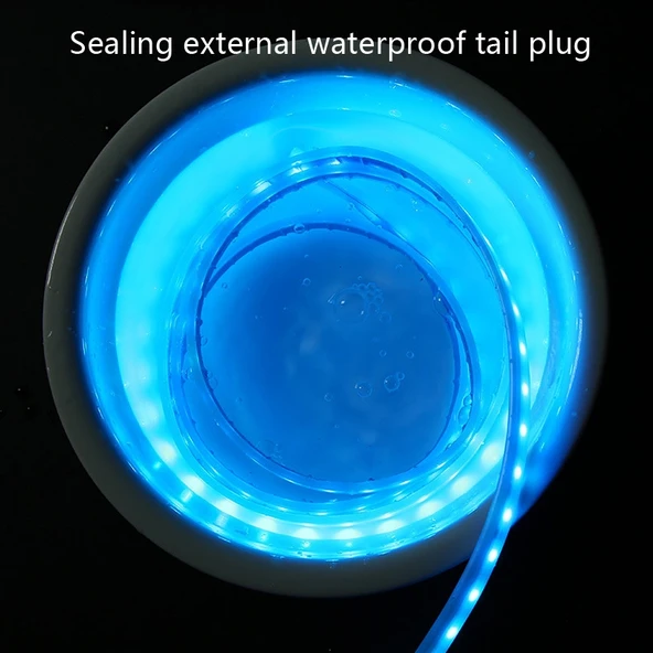 Araba LED Streamer Dekoratif Kaput Atmosfer Işığı Kumandalı APP Renkli Işık 1.8 Metre - 6
