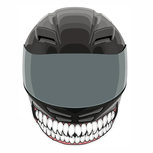 J06 Motosiklet Kaskı Sticker Küçük Dişli - 5