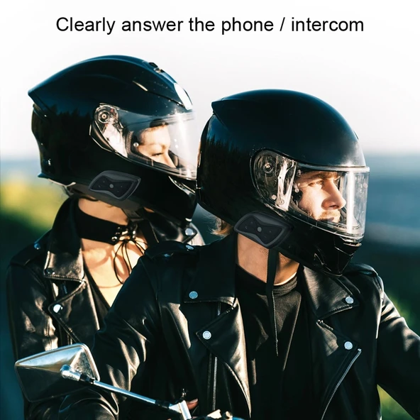 T6plus Motosiklet Kaskı Akıllı İnterkom ve Bluetooth Kulaklık - 6
