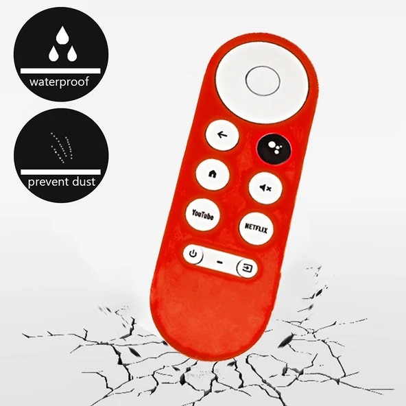 Google Chromecast 2020 Y16 Kumanda İçin Siyah Silikon Koruyucu Kılıf - 3
