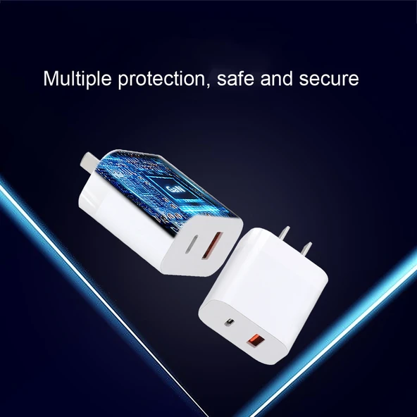 RCSTQ Drone 30W Çift Portlu Gallium Nitrit Şarj Cihazı DJI Mini 2 ve Mini 3 Pro Uyumlu - 4