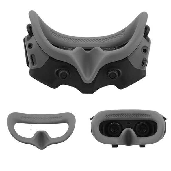 DJI Avata Goggles 2 Göz Pedi Silikon Koruyucu Kılıf Gri - 3