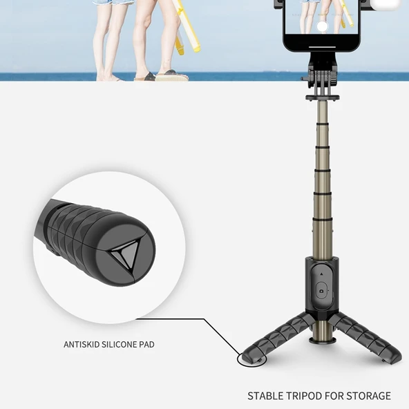 Q11 Model 74 CM Bluetooth Mini Selfie Çubuğu Işıksız - 5