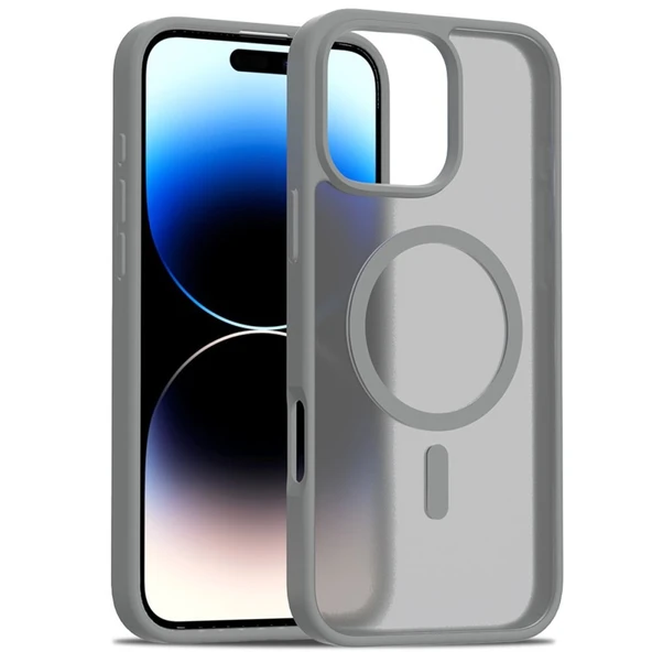 İPhone 16 Pro Uyumlu Siyah Magsafe Özellikli Juko Kılıf - Resim 4