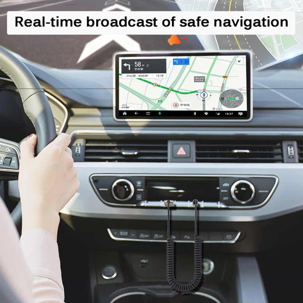 BY301 AUX Araç Bluetooth 5 1 Alıcı Mobil Arama Bluetooth Adaptörü - 7