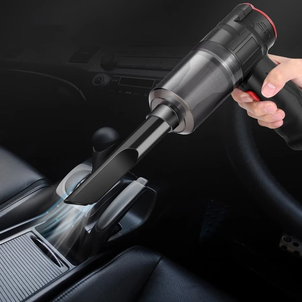Şarjlı Süper 16000pa Mini Araç Üfleme ve Emme Vakum Süpürgesi - 2