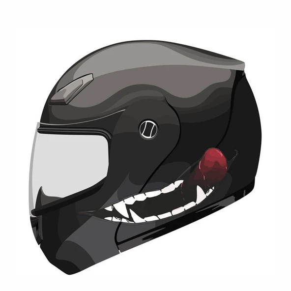 J06 Motosiklet Kaskı Sticker Küçük Dişli - 6