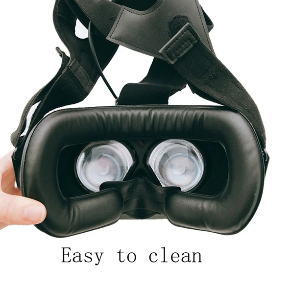 HTC VIVE VR Başlığı İçin Kalın 2cm PU Deri Yüz Sünger Göz Maskesi 2'li Set - 5