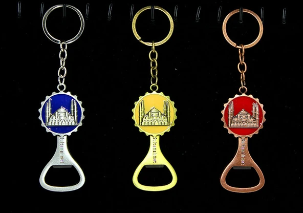 Metal Sultanahmet Anahtarlık Ve Açacak Model 2