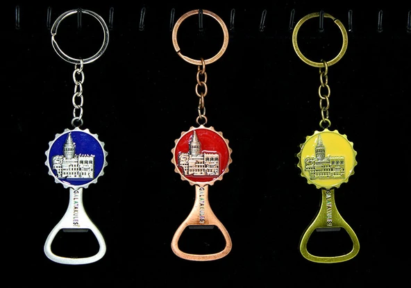 Metal Galata Kulesi Anahtarlık Ve Açacak Model 2 ürün görseli