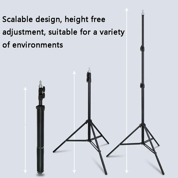 ZF0111 Canlı Zemin Telefon Tutucu 2.1 Metre Ayaklı Stand ve Telefon Klipsi - 6