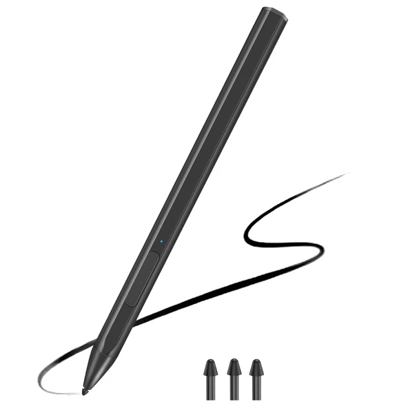 Microsoft Surface Pro7 6 5 4 PROX Go Kitap Dokunmatik Kalem Siyah