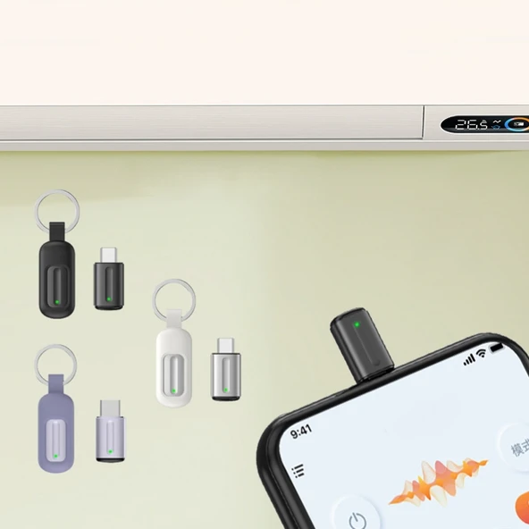 Ocrustar Kapsül Mobil Telefon Kızılötesi Evrensel Uzaktan Kumanda 8 Pin Siyah - 6