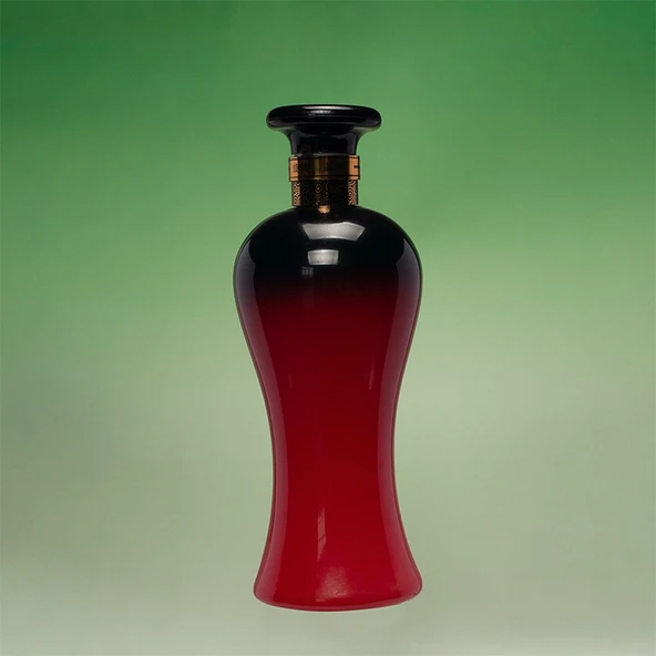 54x83 cm Morandi Gradyan Çift Taraflı Film Fotoğraf Arka Plan Kağıdı Kırmızı Altın Kahverengi - 5